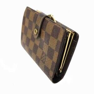 Louis Vuitton Brown Leather Viennois Wallet Damier Portefeuille